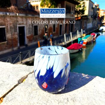 6 verres à eau en verre BICOLORE « I Colori di Murano » 9