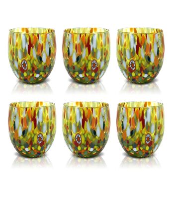 6 Verres en Verre "Les Couleurs de Murano". EAU-CLASSIQUE 4