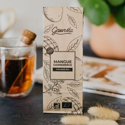 Organic black tea - MANGO CRANBERRY