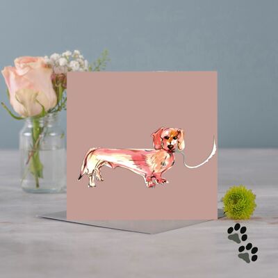 Simply Dachshund Greeting Card