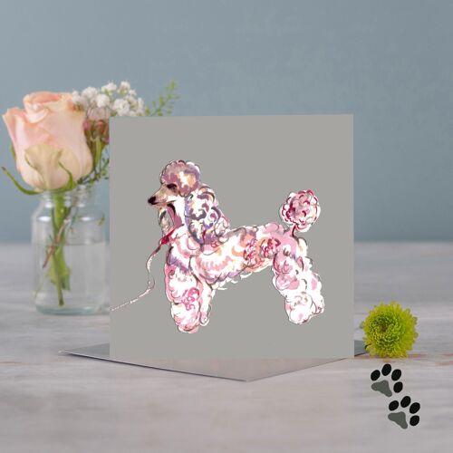 Simply Poodle Greeting Card