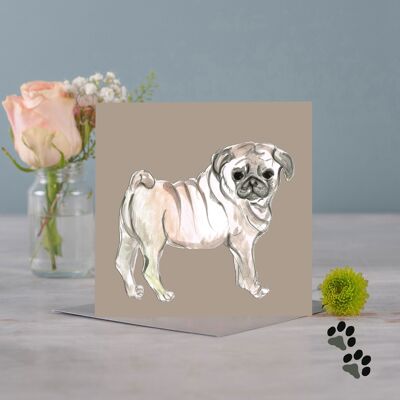 Simply Pug Greeting Card