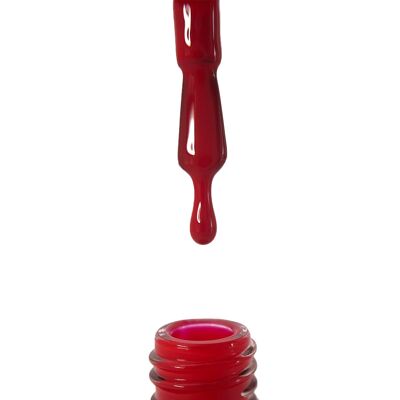Vernice semipermanente rossa rossetto - 8 ml