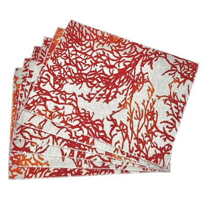 Coral “Caledonia” placemat