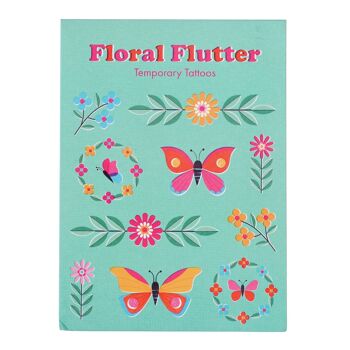 Tatouages temporaires - Flutter Floral 1