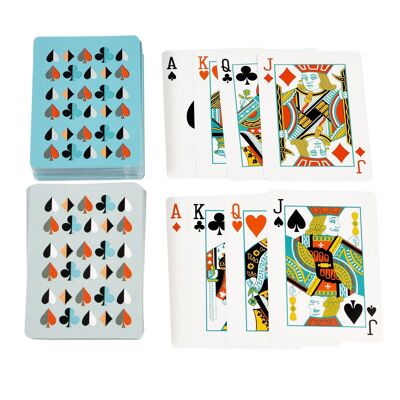 Boîte de cartes à jouer (deux jeux)