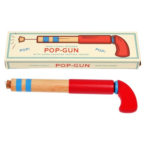 Traditional wooden pop-gun