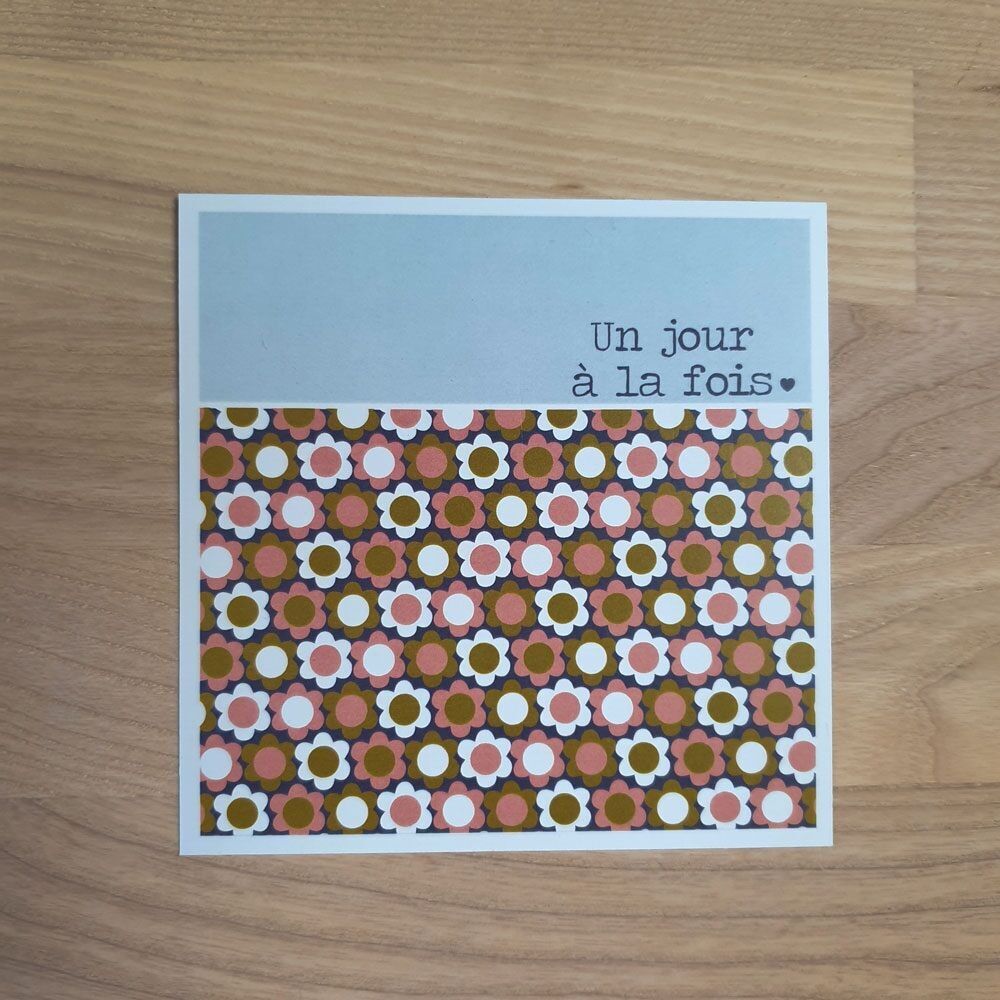 Cartolina “Un giorno alla volta”.