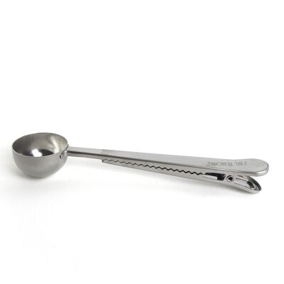 Tea measuring spoon with clip