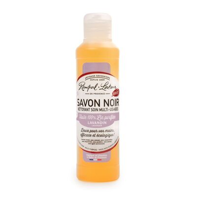 Black soap with Lavandin linseed oil 250ml - Ecodetergent