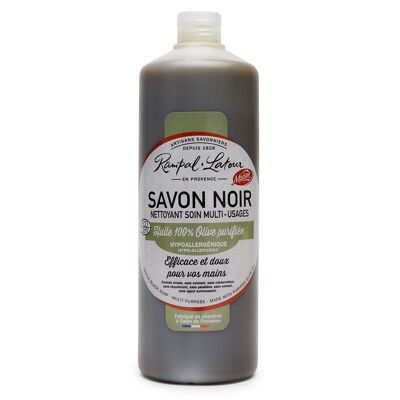 Schwarze Seife mit Olivenöl 1L – Ökowaschmittel