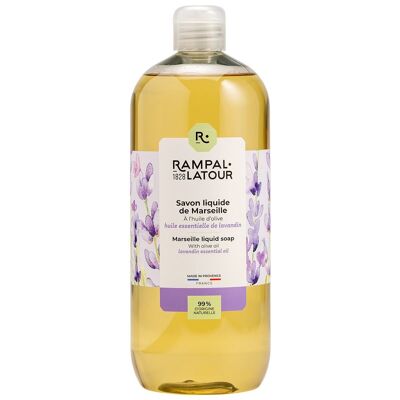 Sapone liquido di Marsiglia Lavanda provenzale 1L