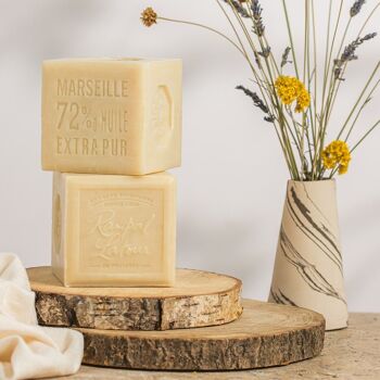 Carton de 10 cubes de savon de Marseille aux huiles végétales - Cosmos Natural - S600B 2