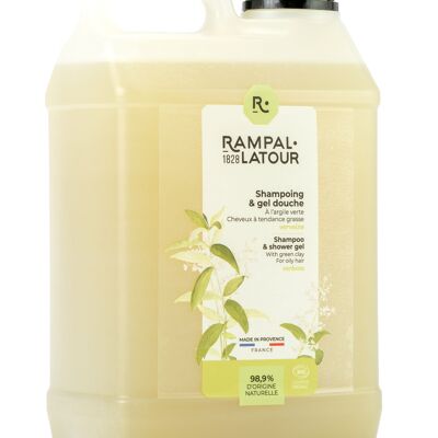 Champú de ducha certificado ecológico Arcilla-Verbena 3L - Ecocert Organic Cosmetics