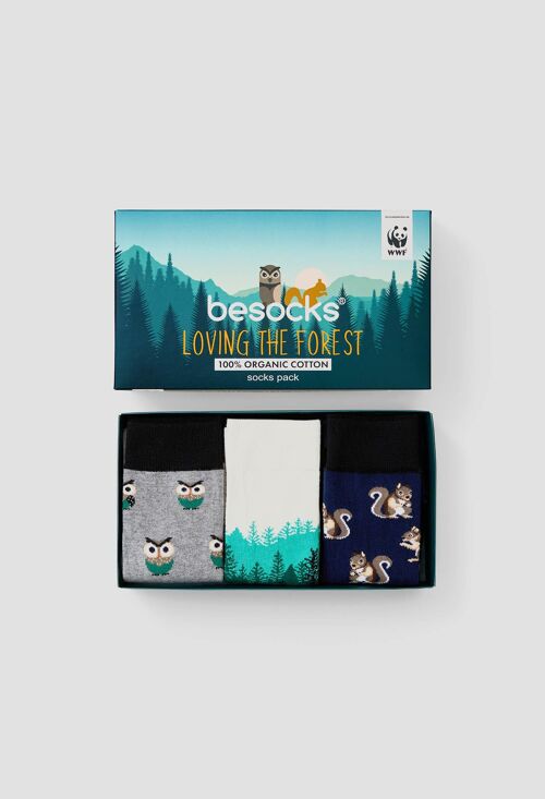 Pack Loving the Forest - 100% Organic Cotton Socks