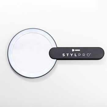 Miroir compact portatif à LED Twirl Me Up de STYLPRO 3