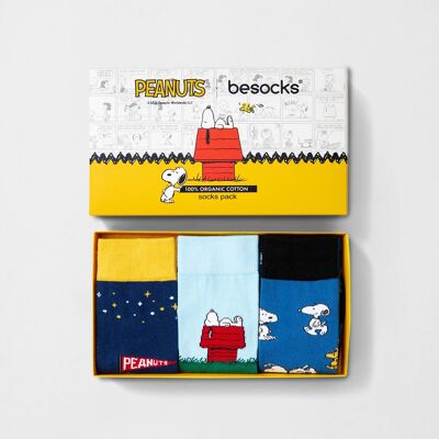 Confezione di calzini Peanuts - Calzini in cotone organico al 100%.