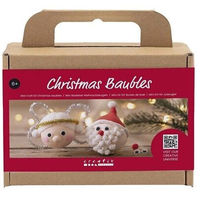 DIY modeling kit - Christmas baubles - Santa/Angel - 2 pcs