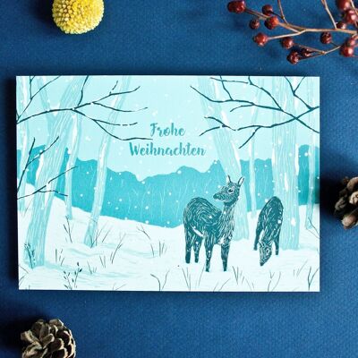 Cartolina di Natale | cervo