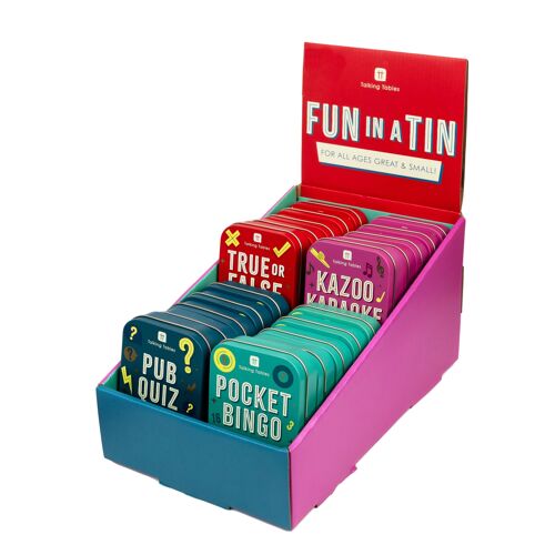 Fun in a Tin Travel Games - POS Unit