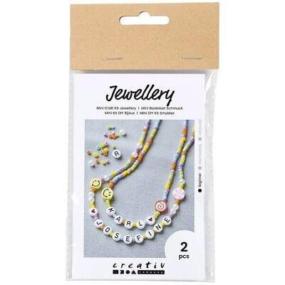 DIY jewelry kit - Necklaces - Beads - 2 pcs