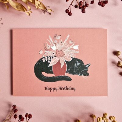 Geburtstagskarte | Katze