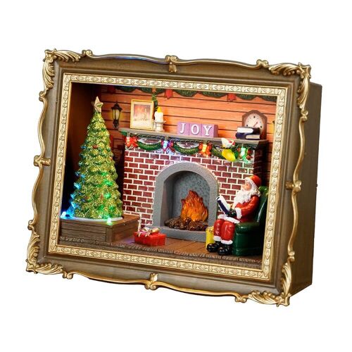 Christmas Scene Frame Animated Music Box
