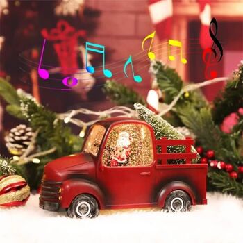 Camionnette musicale de Noël avec le Père Noël 1