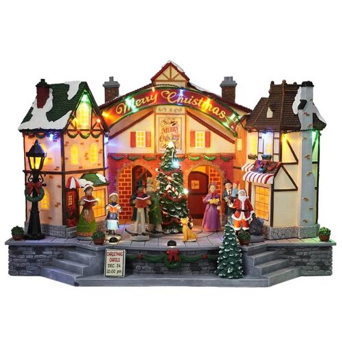 Christmas LED Village with Turning Function & Music