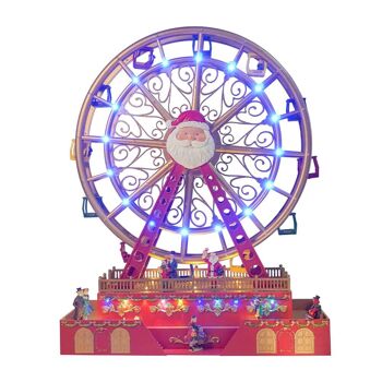 Grande roue rotative de Noël avec lumières LED et musique 5