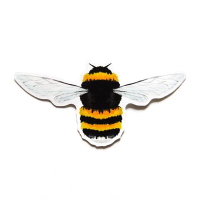Mellifera Bumblebee Print Sticker - A6 Eco Paper Sticker
