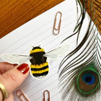 Autocollant d’impression Mellifera Bumblebee - Autocollant en papier écologique A6 2