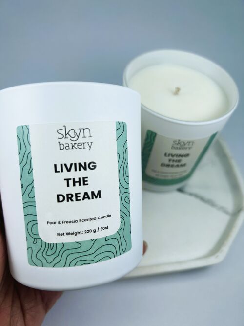 Living The Dream - Pear and Freesia Scented Candle
