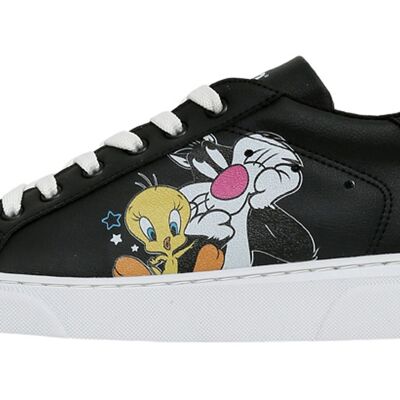 Ace Sneakers - Best of Tweety and Sylvester BLACK