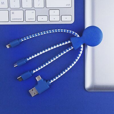 🔌 Cable Plástico Mr Bio Recycle - Azul 🔌