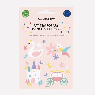 8 Tatuajes temporales: princesa