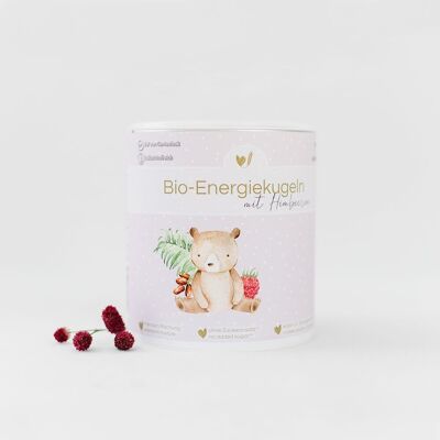 Organic blend energy balls raspberry for children