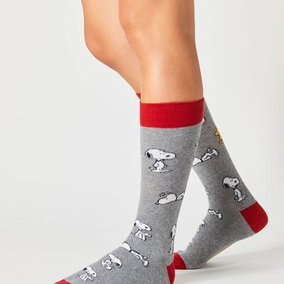 BeSnoopy Grey – Socken aus 100 % Bio-Baumwolle