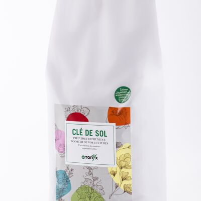 Abono orgánico natural CLE DE SOL potenciador de cultivos