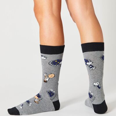 BeSnoopy Space Grey – Socken aus 100 % Bio-Baumwolle