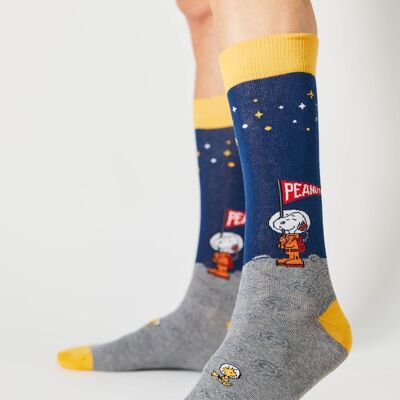 BeSnoopy Moon Blue – Socken aus 100 % Bio-Baumwolle
