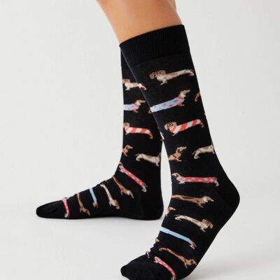 BePets Black - 100% Organic Cotton Socks