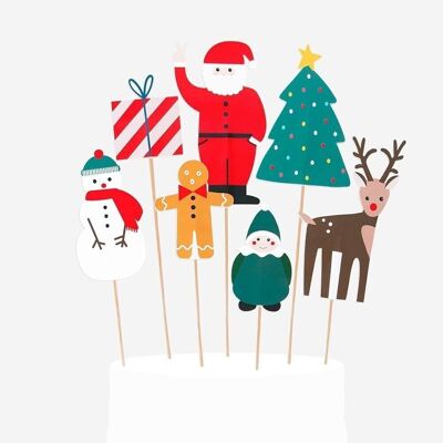 7 Cake toppers: Christmas