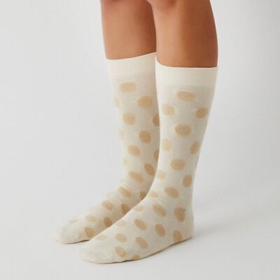 BePolkadots Beige – Socken aus 100 % Bio-Baumwolle