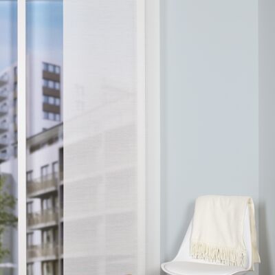 "SIEGLINDE" Schiebewand in Farbe wollweiß - 245x60 cm