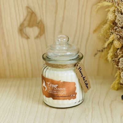 Rapeseed wax candle 230g - COTTON FLOWER