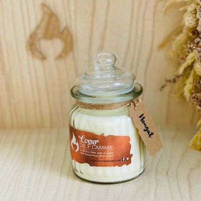 Rapeseed wax candle 230g - NOUGAT