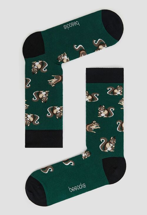 BeSquirrel Green - 100% Organic Cotton Socks