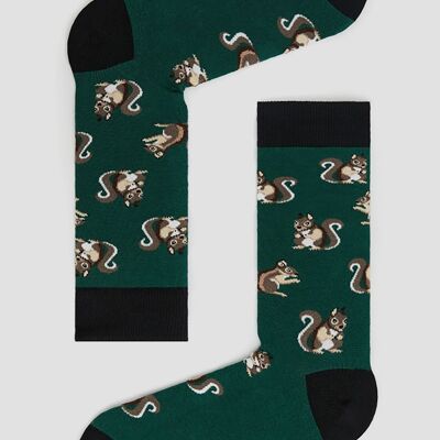 BeSquirrel Green – Socken aus 100 % Bio-Baumwolle