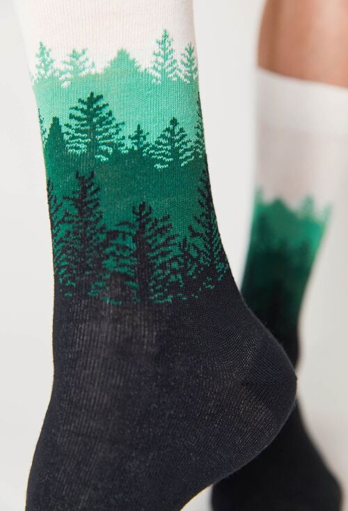 BeForest Noir - Chaussettes 100% Coton Bio